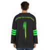 Rat and Trash Can Sublimated Black/Green Hockey Jersey