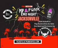 Jacksonville Pop Punk Emo Night by PunkNites 2024 Kickoff with HOLY ROMANCE 