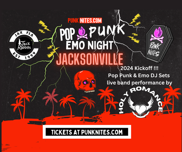 PunkNite Pop Punk Emo Night JACKSONVILLE @ Jack Rabbits - Aug 26