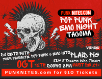 Pop Punk Emo Night TACOMA by PunkNites - Halloween Grave Rave