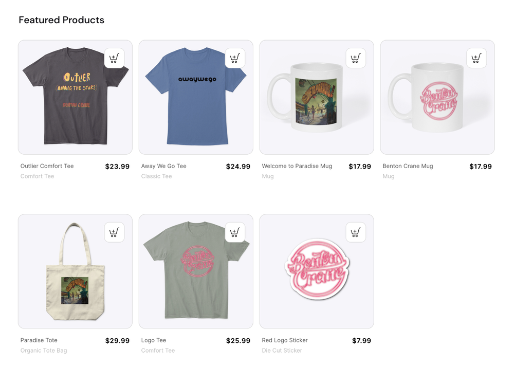 Benton Crane Merch Store