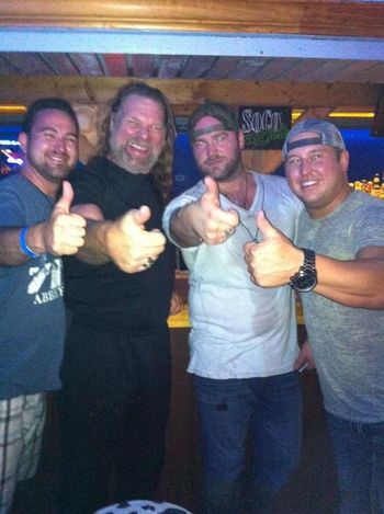 Hacksaw Jim Duggin and Lee Brice
