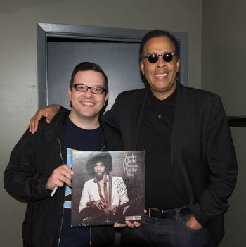 Jason with Stanley Clarke - photo by Don Peer
