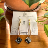 Handmade Guitar String & Clay Earrings