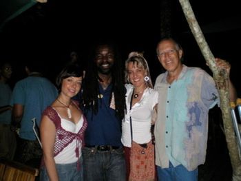 With international Reggae artist & humanitarian Rocky Dawuni, Larisa Stow & Richard Hardy

