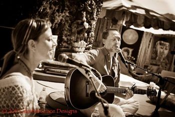 Marti with Girish, Bhakti Fest 2011 in Joshua Tree, CA
