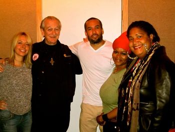 Post-recording session with Ben Harper, Jan 2012. In photo: Marti with legendary bluesman Charlie Musselwhite, Ben Harper, C.C. White and Pebbles Phillips
