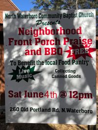 Neighborhood Front Porch Praise and BBQ