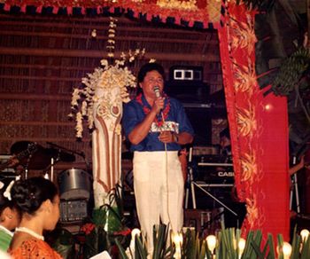 Performing for The Miss South Pacific Pageant at Tusitala Hotel in Samoa
