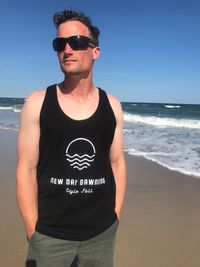 "New Day Dawning" Black/White Tank