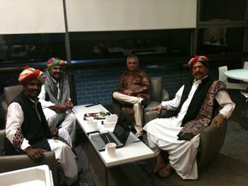 With Original Manganiars music group from Rajasthan at Koerner hall-The Royal Music Conservatory Toronto
