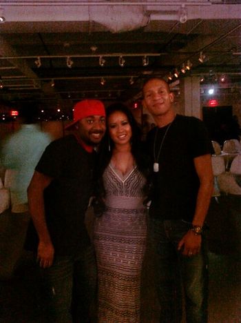 Devon, Me and Jason, at the end of the night at FIG, a great venue for fashion shows!
