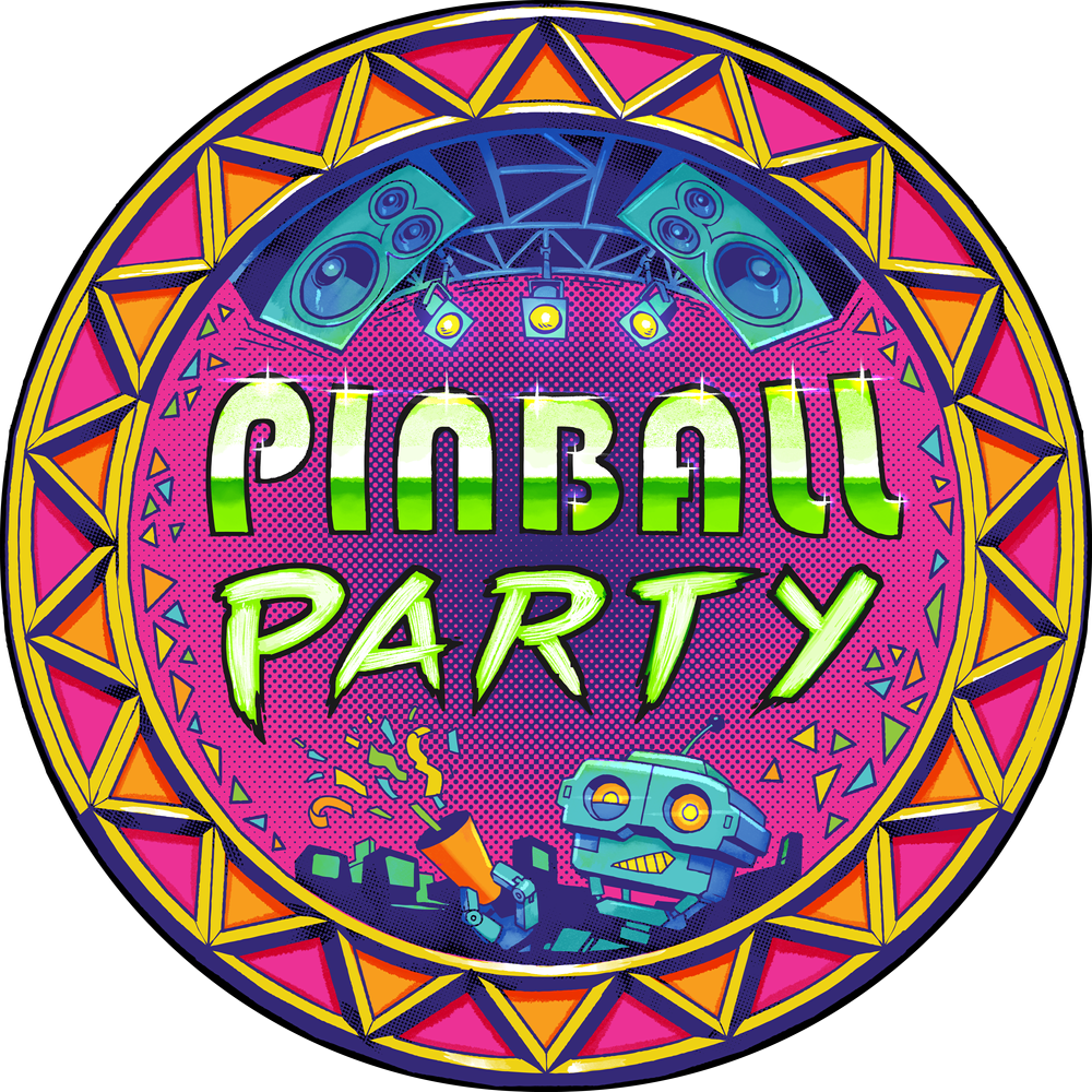 Pinball Party Podcast wide logo