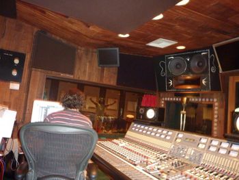 Producing in House of Blues studio for Sergio Mendes
