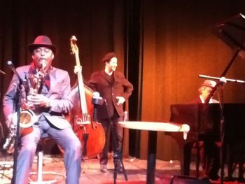 ARCHIE SHEPP 4tet 1/19/13 Tom McClung, Ronnie Burrage. Goddard college VT
