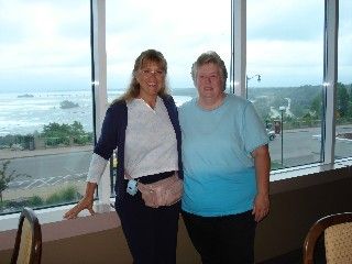 The side benefits of an upstate New York tour - dinner overlooking Niagara Falls.
