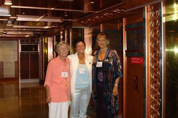Marsha and Cindy on a ministry cruise with Mom (Joann).

