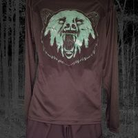 Contoured Slim Fit-Ozark Noir Bear-Zip Neck Athletic Wear-Glow In The Dark