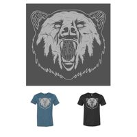 Silver print - Ozark Noir Bear T shirt