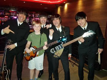 With young Logan (the beatle boy), he comes to see the show year after year and he knows all the Beatles songs, and also can play guitar, sing, amazing kid !
