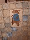 Primitive Bunny Lap Quilt