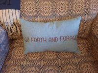 Go Forth and Forage Pillow