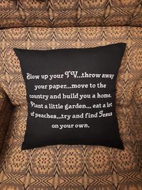 John Prine Lyric Pillow