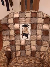 Primitive Bunny Lap Quilt