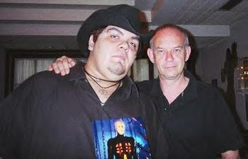 Damien with Doug Bradley.
