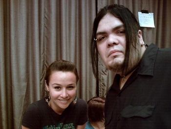 Damien with Danielle Harris.
