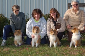 The teenagers and their proud owners
