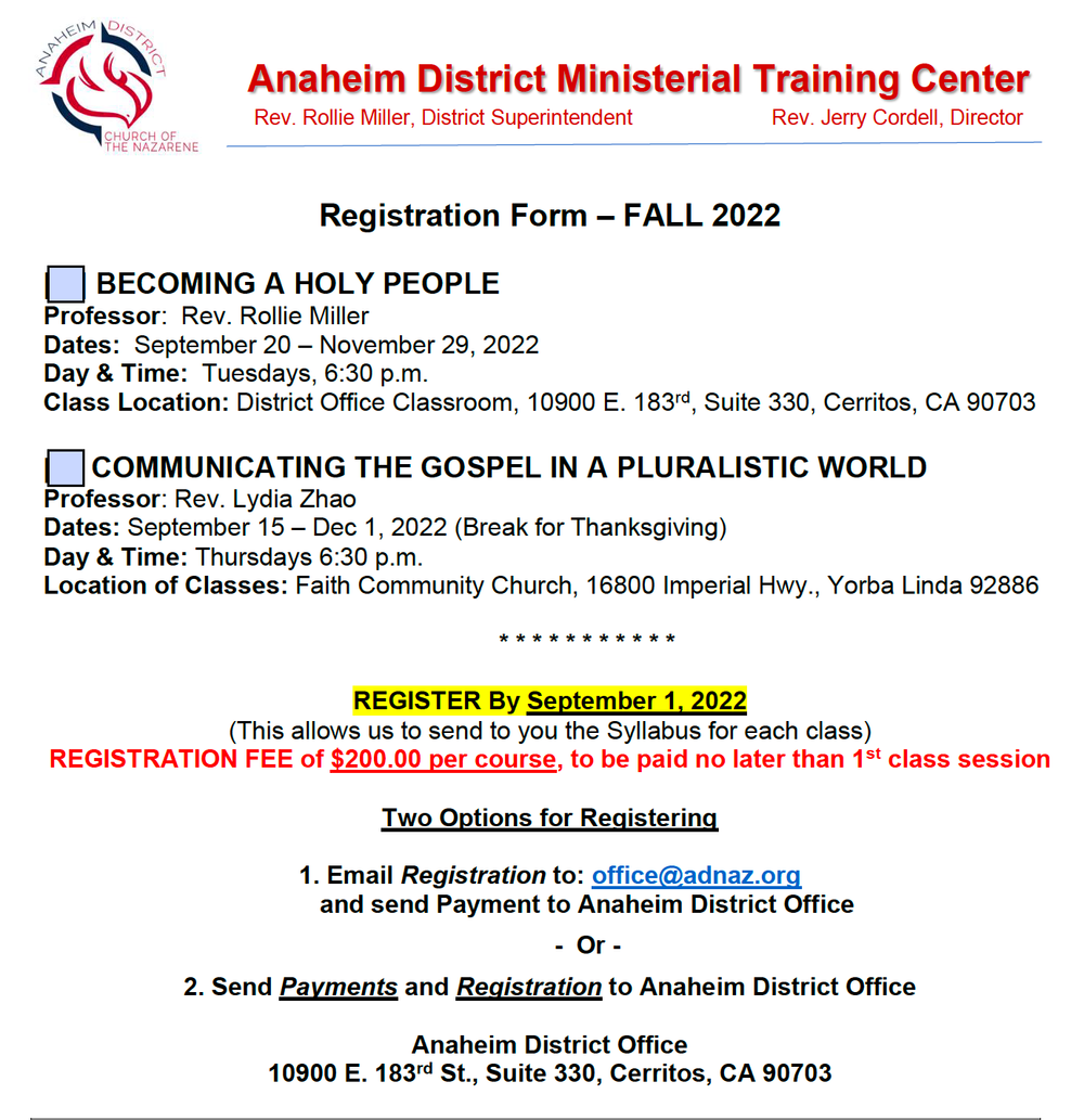 ADMTC Fall Registration Form pdf