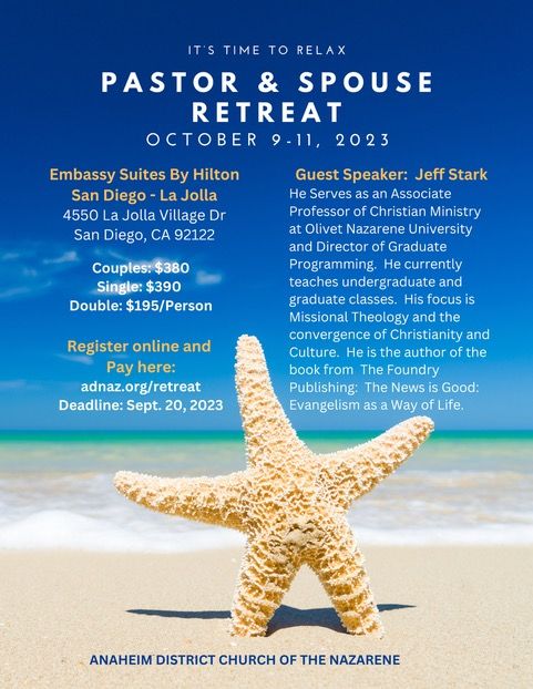 Pastor & Spouse Retreat Flyer