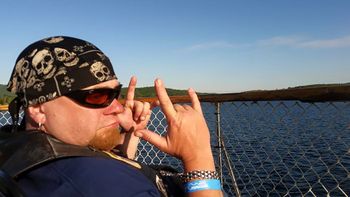 Brother Chris enjoying the cruise on Lake George
Americade 2015
