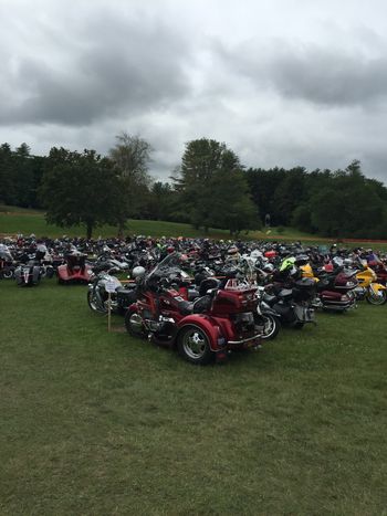 The rainy expo parking. Americade 2015
