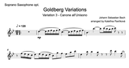 VAR. 3 - GOLDBERG VARIATIONS