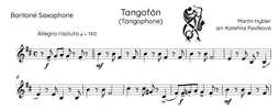 Tangophone for SATB Saxophone Quartet - Martin Hybler