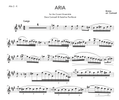 Bozza Aria second alto saxophone part