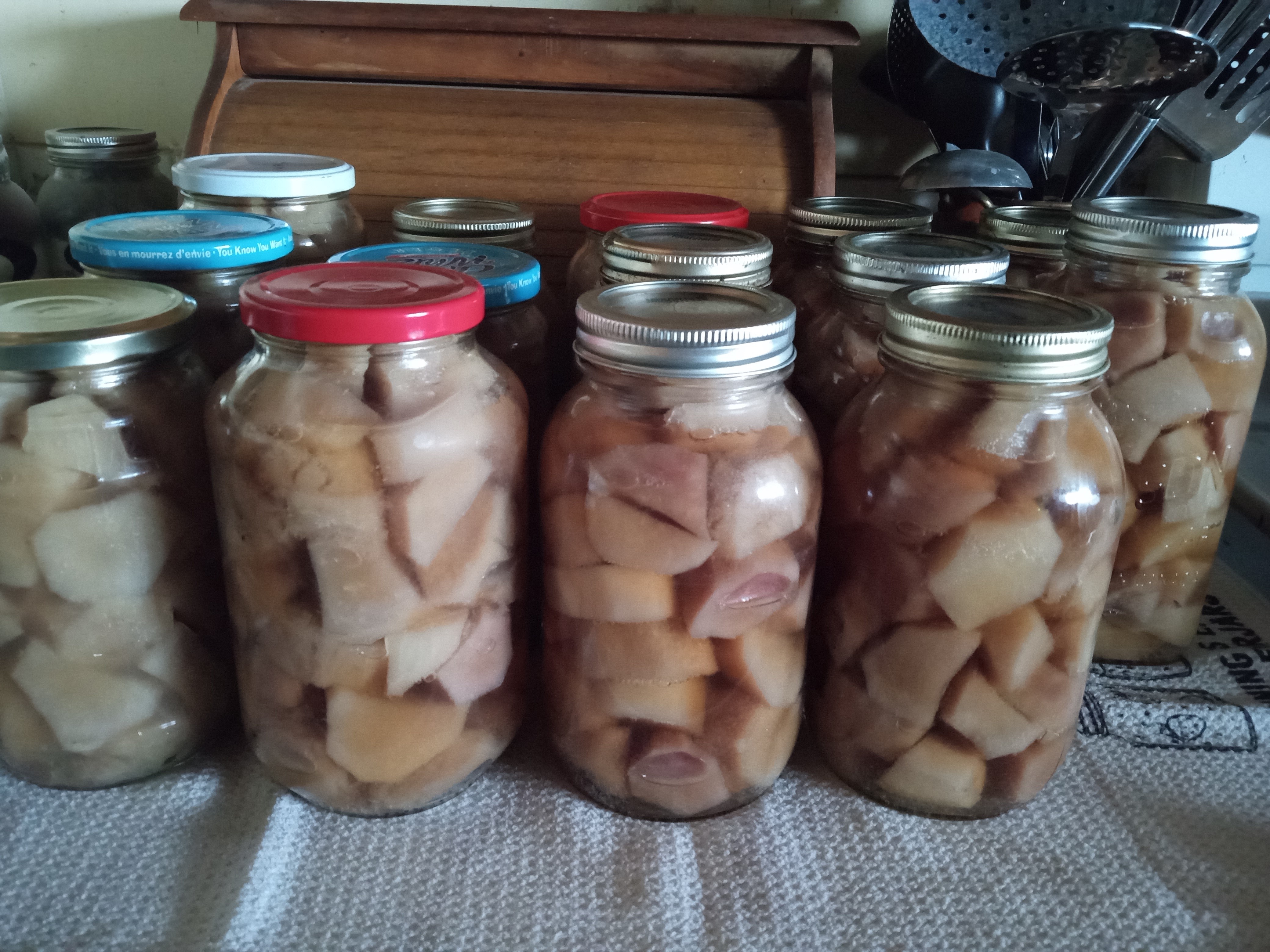 Preserving potatoes - canned 