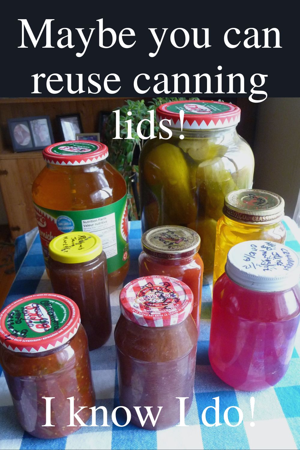 Recycle canning lids, upcycle canning lids and repurpose canning lids