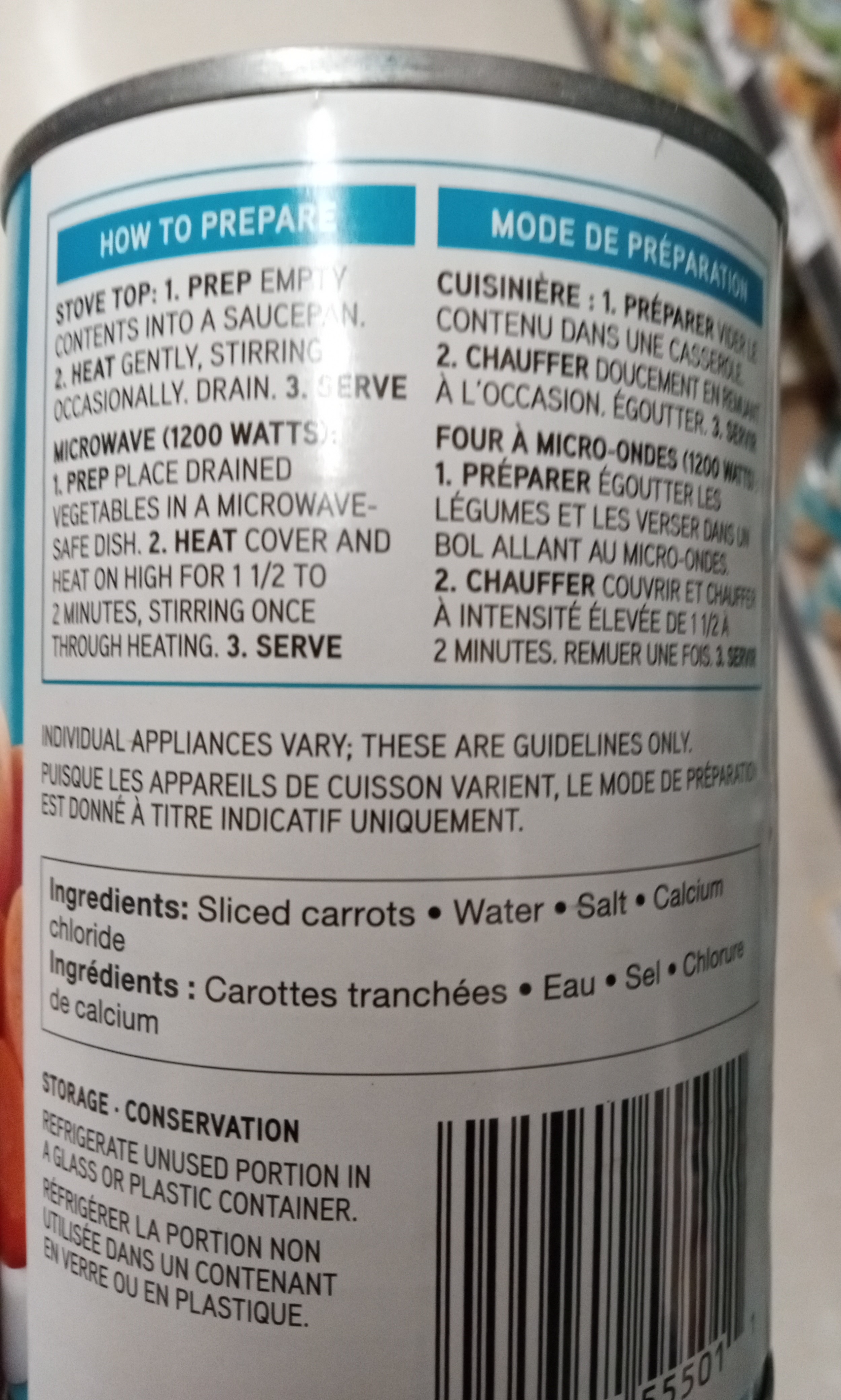 Canning - carrot label