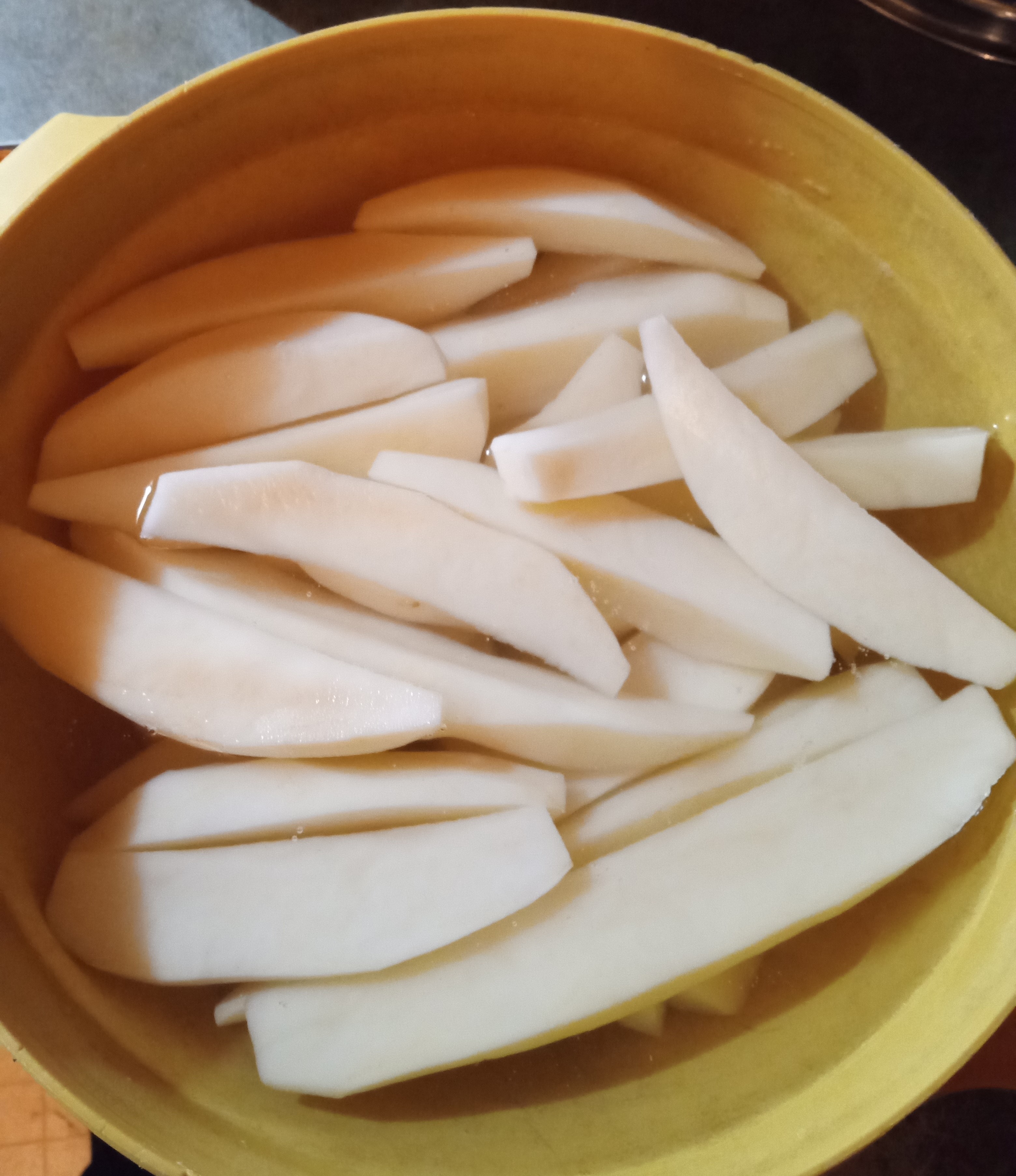 Preserving potatoes - wedges