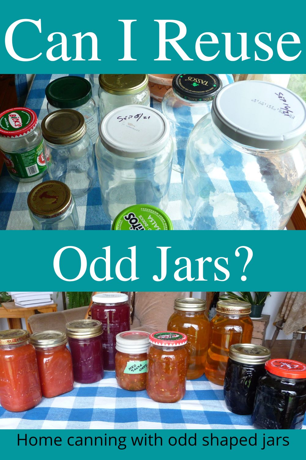 Recycle glass jars, upcycle glass jars and repurpose glass jars....but