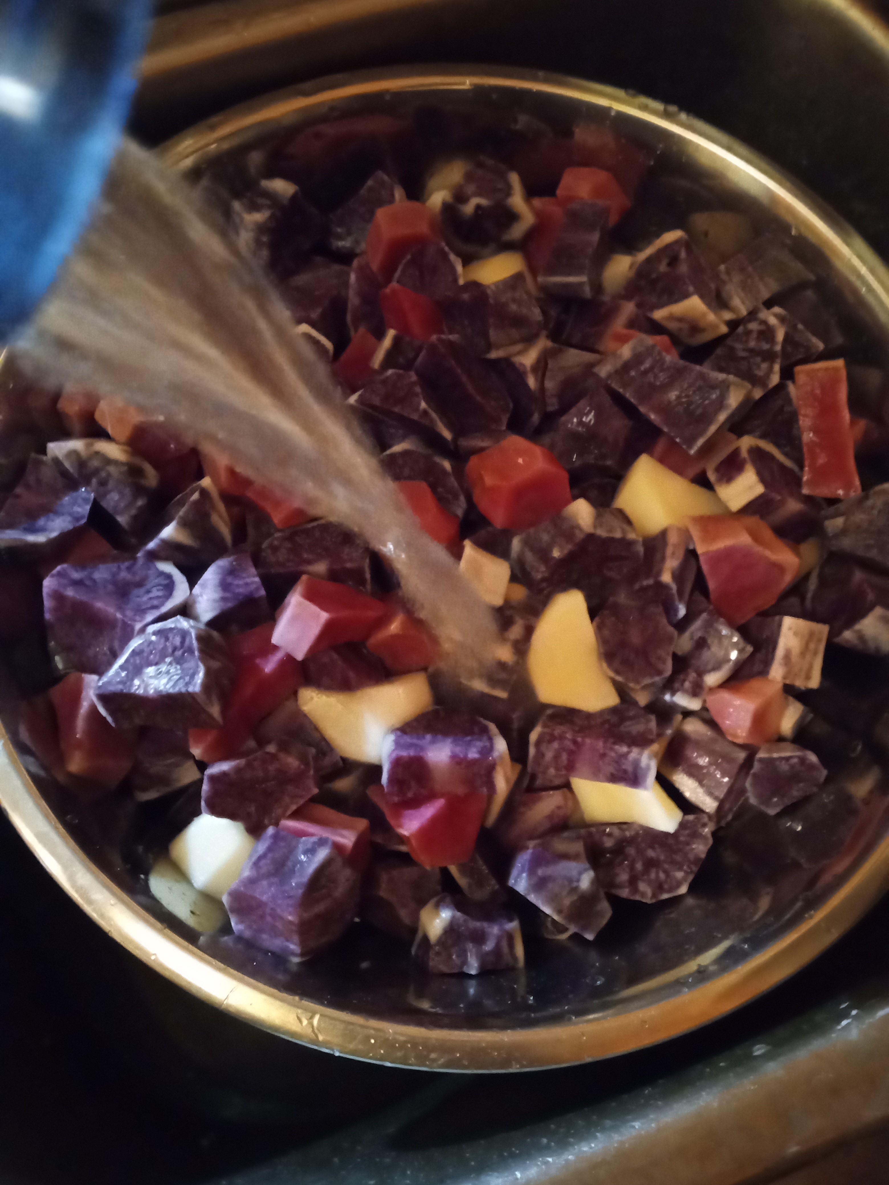 Preserving potatoes - final rinse