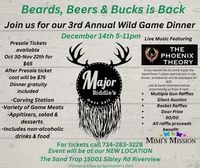 Major Biddle's 3rd Annual Wild Game Dinner