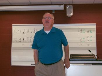 Mr. Towler is one of the most knowledgable men in the world on the subject of Southern, convention style singin'. It was great to be in his class this year. He has written over 400 songs and two musicals!
