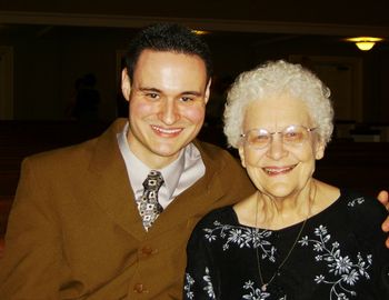 This is myself and Mary Tom Speer Reid after the fundraising concert. She is sweetness personified.
