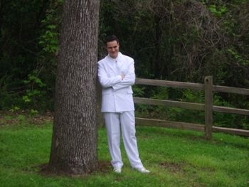 I had to clean that tree very throughly before Mom would let me lean on it in that suit.
