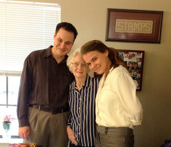 October 26 - we met Mrs. Gerald Stamps -- the widow of V.O. Stamps' nephew in Garrison, TX.
