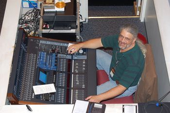 Our wonderful soundman, Gary Marr.
